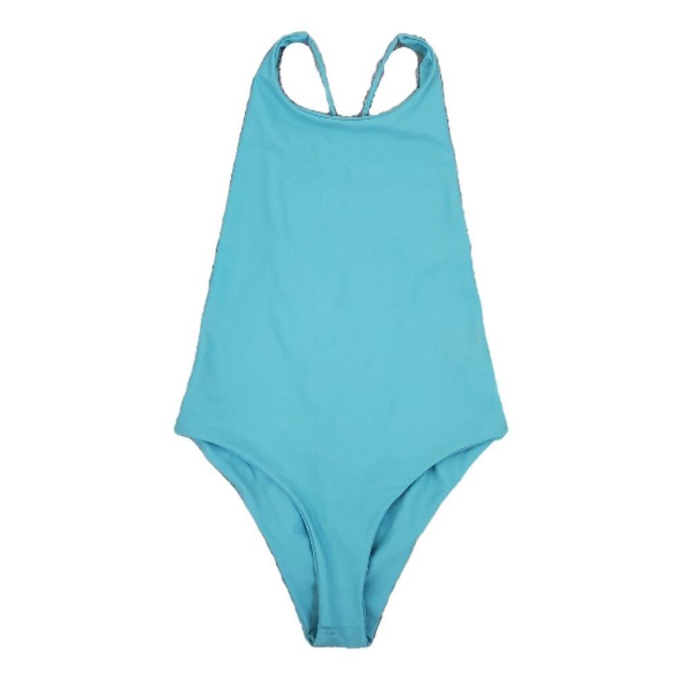 NWT! Z Supply Blue Ida Lace Up One Piece, Size S